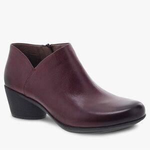 Dansko Raina leather ankle boot red wine